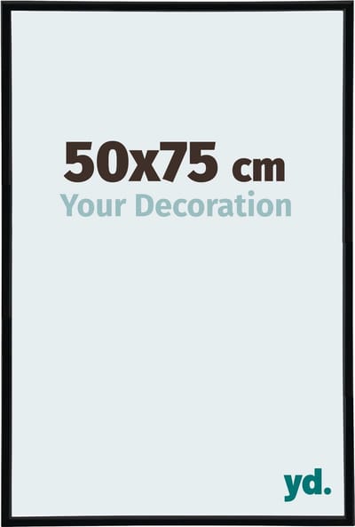 Your Decoration - Fotolijst 50x75 cm - Kunststof - Zwart Hoogglans - Annecy