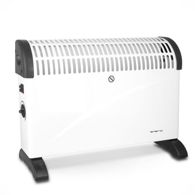 Emerio Convectorkachel - 25m² - Elektrische Kachel - Regelbare Thermostaat - 3 Temperatuur Instellingen - Mechanische bediening - Indicatielampje - Vrijstaand - Oververhittingsbeveiliging - 2000W - CH-121858.2 Wit