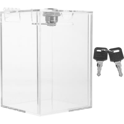 Transparante Acryl Spaarpot Bank Fooienpotten Tellende Piggy Grote Donatiedozen voor Fondsenwerving Houder Kinderen gray