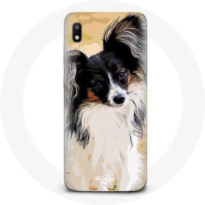 Hoesje voor Samsung Galaxy A10 Continental Miniatuurspaniël Vlinderhondenras