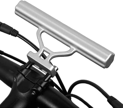 Fietsstuurverlenger - Stuurhouder - Fietsaccessoires Monteren - Hol Aluminium Ontwerp - 15 x 7 x 3 cm - Zilver