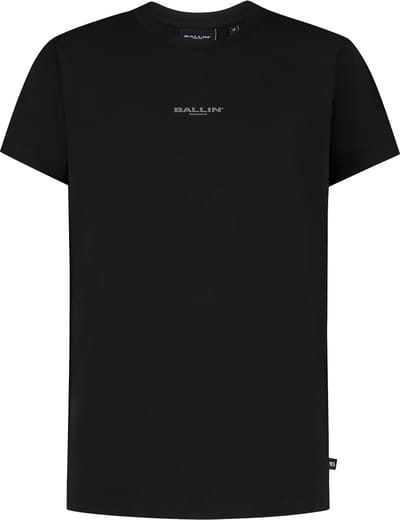 Ballin Amsterdam - Jongens Regular fit T-shirts Crewneck SS - Black - Maat 12