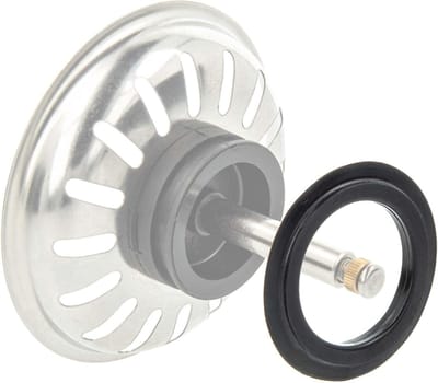 Lippakking - Afvoerring Keuken - Keukenonderhoud - Universele Pasvorm - 43 mm Diameter - Zwart
