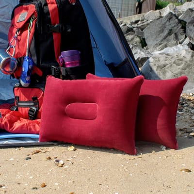 Opblaasbaar reiskussen 2-pack – Compact opblaaskussen voor kamperen en reizen