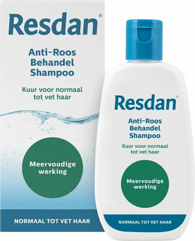 Resdan Shampoo Anti-Roos Normaal tot Vet Haar - 125 ml
