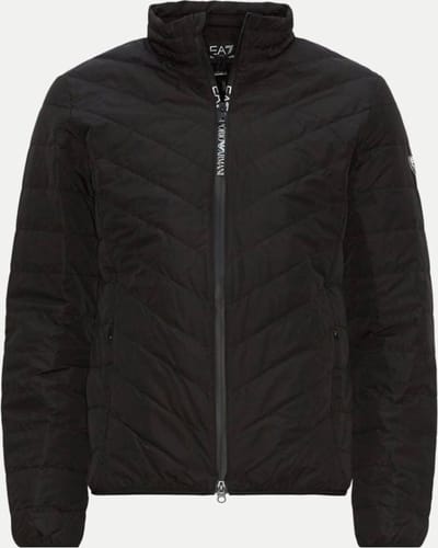 EA7 Emporio Armani Woven Down Jacket Black