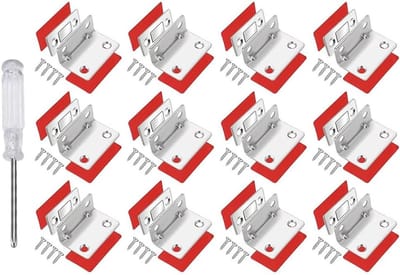 12 stuks zelfklevende magneetsnappers voor kastdeuren, deurmagneten met schroeven en schroevendraaier, ultradunne meubelmagnetsluiters voor laden en meubels
