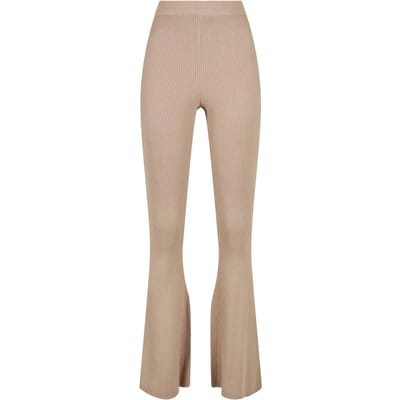 Urban Classics - Rib Knit Bootcut Legging - XXL - Creme