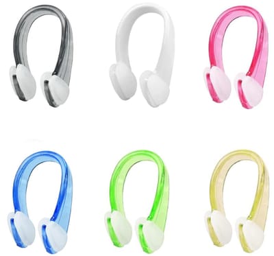 Ynkkvre - Neusklem zwemmen - Neusklem - Neusknijper - Antislip Neusklem - Universele neusklem - Neusklem met ergonomische pasvorm - 6 Kleuren Set - Inclusief Opbergdoos - Zachte Siliconen - Geschikt vanaf 7 jaar