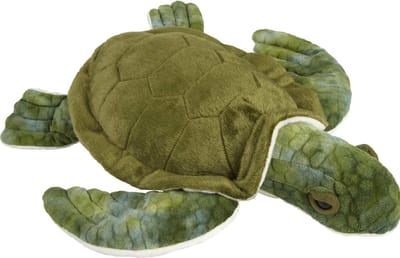 Ravensden Pluche knuffel dier - zeeschildpad - 40 cm - zeedieren knuffel