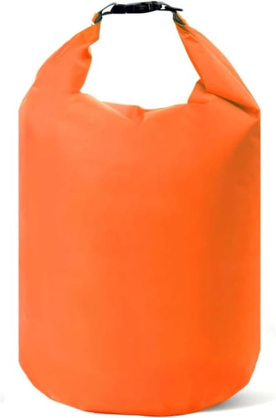 Waterdichte 4L Dry Bag voor Kamperen, Wandelen en Strandactiviteiten - Ultralichte Polyester Duffel Bag, Bescherming tegen Water, Stof en Zand, Oranje-Rood