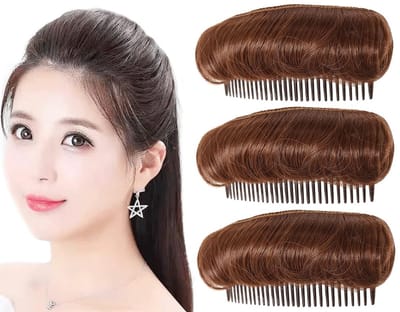 Dailygoods- Haar Pads - 3 Stuks - Lichtgewicht - Antislip - Duurzaam - Hoge Temperatuur Vezel - 10 cm Lengte - Haarkussens