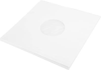 Dailygoody - Platenhoezen - Beschermende platenhoezen - Antistatisch en stofdicht - Wit - Vinylhoes - Geschikt voor 12 inch platen