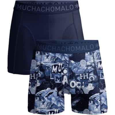 Muchachomalo Jongens Boxershorts – 2 Pack – 95% Katoen – Normale Lengte – Kinder Onderbroeken