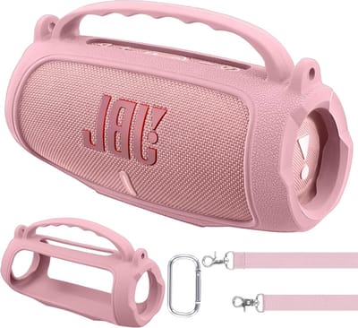 Draagbare Ultralichte Beschermhoes voor JBL Charge 5 Bluetooth Speaker met Carabiner en Schouderriem, Ideaal voor Reizen en Outdoor Gebruik