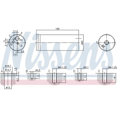 Droger, airconditioningsysteem NISSENS 95524
