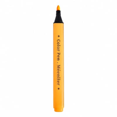 Kinder aquarelstift - fluorescerend oranjegeel - wasbaar met grote inktvulling - losse pen met basisverpakking
