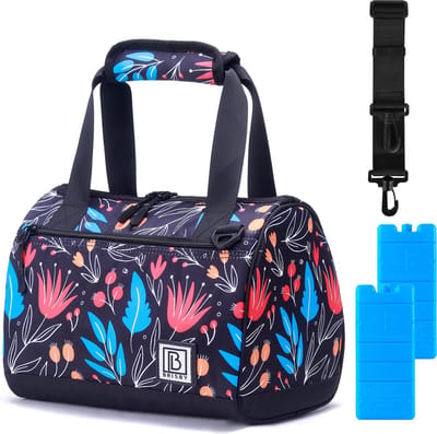 Brisby 4 Laags Geïsoleerde Koeltas - Lunchtas 10 Liter - Night Flower