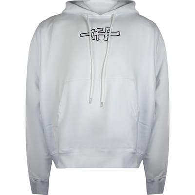 Off-white Off Line Skate Hoodie Wit
