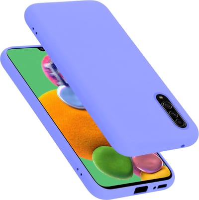 Cadorabo Hoesje geschikt voor Samsung Galaxy A90 5G in LIQUID LICHT PAARS - Beschermhoes gemaakt van flexibel TPU silicone Case Cover