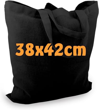 Katoenen tas met korte hengsels 38x42cm – Duurzaam en Eco-vriendelijk