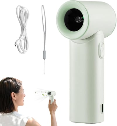 Handdraagbare Ventilator - 3000 mAh Oplaadbaar Draagbaar | Met Polsband Lichtgewicht Verfrissend 5 Snelheden Voor Vrouwen Reizen Auto Buiten Kamer Kamperen Strand