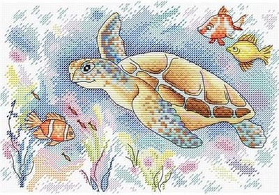 Borduurpakket Schildpad - Mp Studia