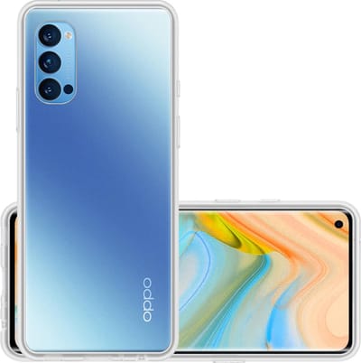 Hoesje - Geschikt voor OPPO Reno 4 Pro 5G - Sterk & Shockproof - Hoes Cover - Siliconen Case - Transparant