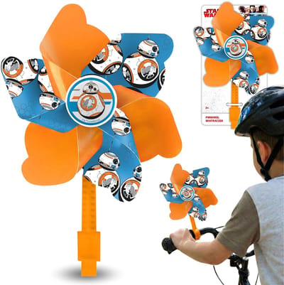 STAR WARS BB8 Windmolentje voor op het stuur van een fiets, windmolentje met bevestiging voor een kinderstep
