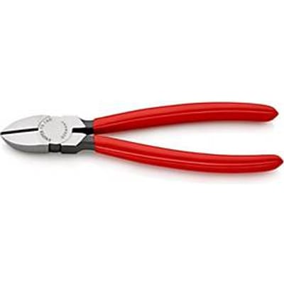 KNIPEX zijsnijtang 180 mm, gepolijste kop, vanadium-elektrostaal, kunststof handvat, max. Ø 4 mm koperdraad