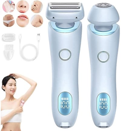 Daity 2 in 1 ladyshaves voor vrouwen - Epilateur Elektrische femme - Bikinitrimmer Dames - Scheerapparaat Vrouw - voor corps bikini tricot corps scheerapparaat - Roze