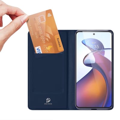 Dux Ducis Skin Pro Motorola Moto Edge 30 Ultra Hoesje Blauw