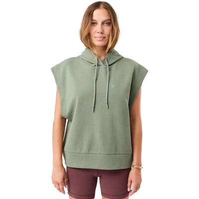 Mouwloos sweatshirt met capuchon voor dames Mandala