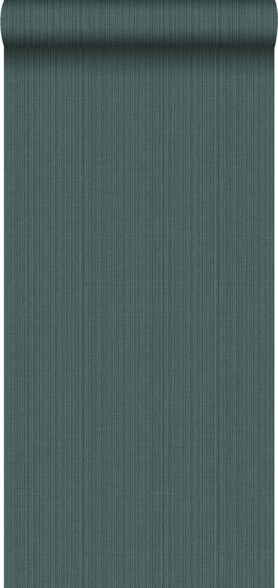 Origin Wallcoverings behang geweven structuur zeegroen - 347627 - 0,53 x 10,05 m