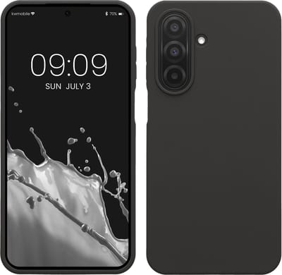 kwmobile telefoonhoesje geschikt voor Samsung Galaxy A27 5G - Hoesje met siliconen coating - Smartphone case in donkergrijs