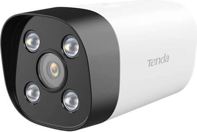 Tenda IT7-LCS - Beveiligingscamera - Buiten, Bedraad, Plafond/muur, Wit, Zwart