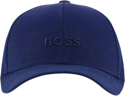 BOSS logo pet - kobalt blauw