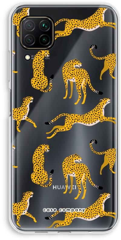 Case Company® - Hoesje geschikt voor Huawei P40 Lite hoesje - Luipaard - Soft Cover Telefoonhoesje - Bescherming aan alle Kanten en Schermrand