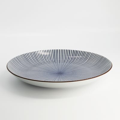Tokyo Design Studio Sendan Tokusa - Blauw Bord - 31x4cm Porselein