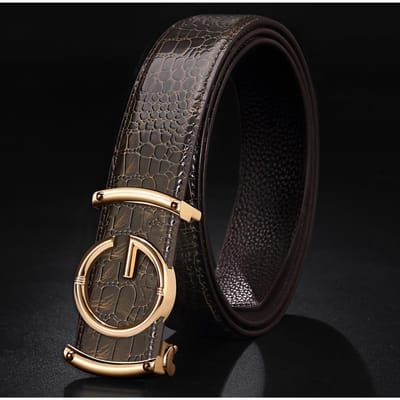 Herenriem Automatische Gesp Riem Zakelijk High-End Jong en Middelbare Leeftijd Veelzijdige Riem Mannen 130cm