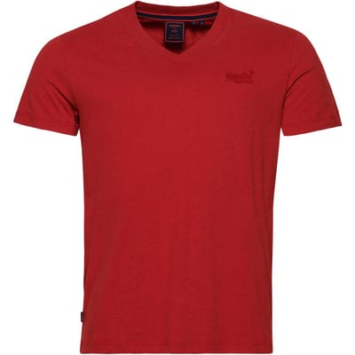 Superdry Maat XL Heren tshirt Vintage Logo T-shirt van biologisch katoen met V-hals