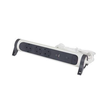 Legrand monteerbare en draaibare USB A+C stekkerdoos 3-Weg 1,5m (Europese Stekkerdoos) - 694508 [5 stuks]