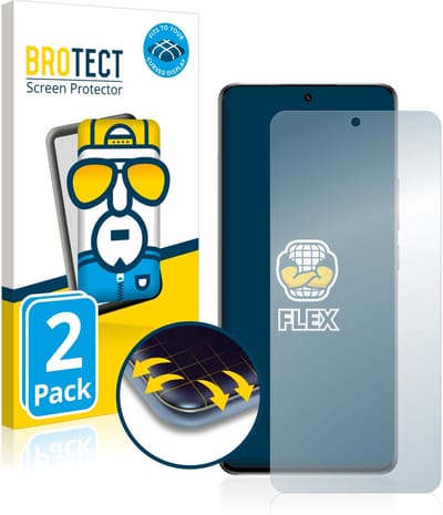 BROTECT - Screenprotector voor Xiaomi 13 Pro - Folie Beschermfolie transparant volledig dekking - 2 Stuks