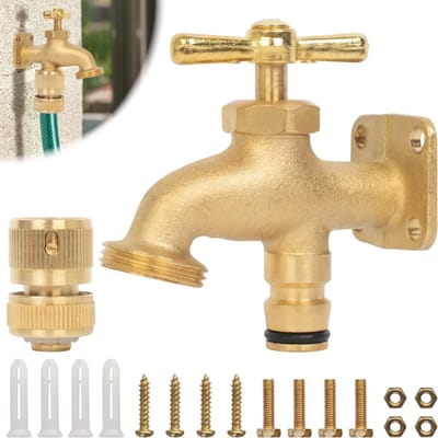 HEZIVO® Buitenkraan Vorstvrij - Professionele Waterkraan Buiten - Waterverdeler - Massief Messing