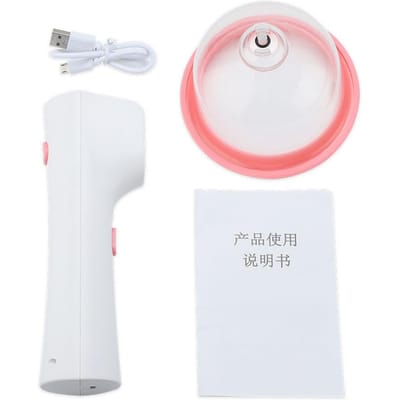Elektrische Zuignappen Borstvergroting Massager Borst Tepel Massager Borstomvang Ontwikkelaar Verzorging S pink
