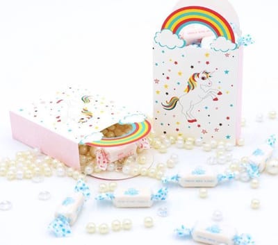 10 stuks Unicorn - eenhoorn snoepzakjes - cadeau zakjes 8x14x3 cm
