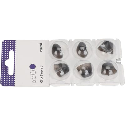 6 stuks Siliconen Klikhoes Accessoire Bescherm Oren Wasbaar Geluidsversterker Klikhoes Zwart L L(for 6.5-9kg) white