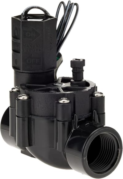 Magneetventiel - Elektrische klep - Automatische bewatering - Speciaal membraan - 13 x 10 x 7 cm - Zwart