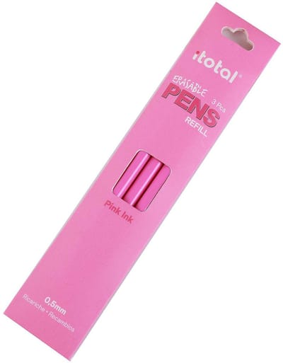 Uitwisbare Inkt Navulling Roze, 3st.