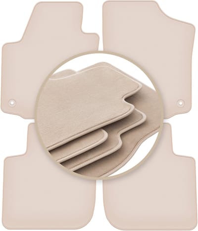 PREMIUM beige vloermatten voor: Seat Toledo IV sedan 2012-